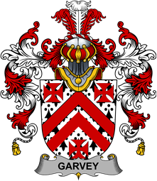 Irish Family Coat of Arms (v.25b) Garvey or O