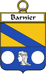 French Coat of Arms Badge for Barnier
