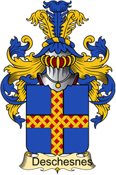 French Family Coat of Arms (v.23) for Chesnes (des) or Dequesnes