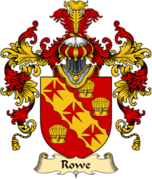 Irish Family Coat of Arms (v.25a) Rowe