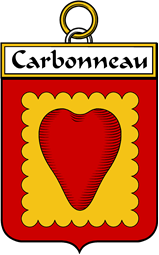 French Coat of Arms Badge for Carbonneau