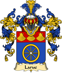 French Family Coat of Arms (v.25) Larue ( de la Rue)