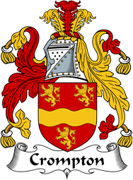 English Coat of Arms for the family Crompton