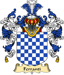 Italian Family Coat of Arms (v.25a) Ferranti