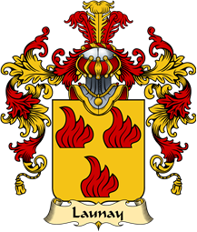 French Family Coat of Arms (v.25) Launay