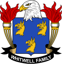 Coat of arms used by the Whitwell family in the United States of America