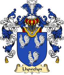 Welsh Family Coat of Arms (v.25) Llywelyn (AB ALETH, King of Dyfed)