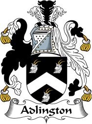 English Coat of Arms for the family Adlington