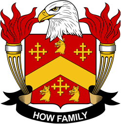 Coat of arms used by the How family in the United States of America