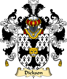 English Family Coat of Arms (v.25) Dicksen or Dickson