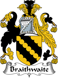 English Coat of Arms for the family Braithwaite