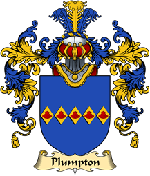 English Family Coat of Arms (v.25) Plompton or Plumpton