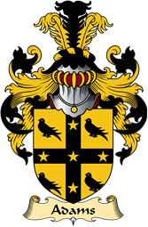 English Coat of Arms (v.23) for the family Adams
