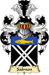 French Family Coat of Arms (v.23) for Salmon