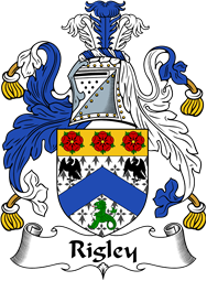 English Coat of Arms for the family Rigley or Wrigley