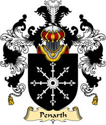 Welsh Family Coat of Arms (v.25) Penarth (of Cardiff)