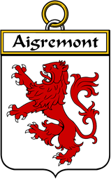 French Coat of Arms Badge for Aigremont
