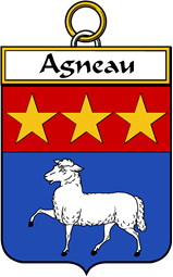 French Coat of Arms Badge for Agneau