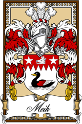 Scottish Coat of Arms Bookplate for Meik