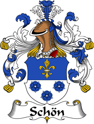 German Wappen Coat of Arms for Schön