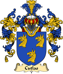 English Family Coat of Arms (v.25) Cutlas
