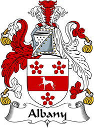 English Coat of Arms for the family Albany