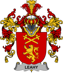 Irish Family Coat of Arms (v.25b) Leahy or O