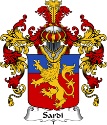 Italian Family Coat of Arms (v.25b) Sardi