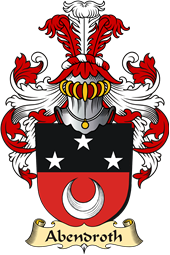v.23 Coat of Family Arms from Germany for Abendroth