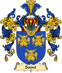 English Family Coat of Arms (v.25) Saint