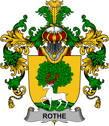 Irish Family Coat of Arms (v.25b) Rothe
