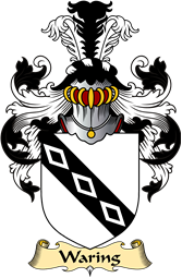 Irish Family Coat of Arms (v.23) for Waring