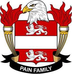 Coat of arms used by the Pain family in the United States of America
