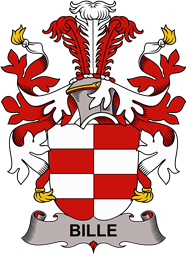 Coat of arms used by the Danish family Bille