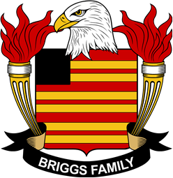 Coat of arms used by the Briggs family in the United States of America