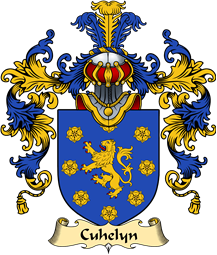 Welsh Family Coat of Arms (v.25) Cuhelyn (FARDD -of Cemais, Pembrokeshire)