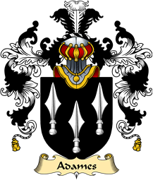 Welsh Family Coat of Arms (v.25) Adames (of Cardiganshire)