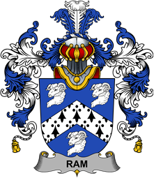 Irish Family Coat of Arms (v.25b) Ram
