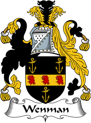 English Coat of Arms for the family Wayneman or Wenman