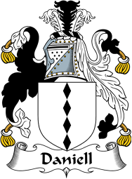 English Coat of Arms for the family Daniell