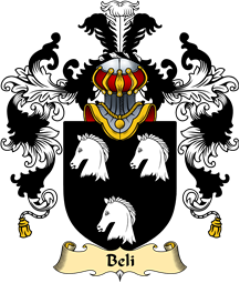 Welsh Family Coat of Arms (v.25) Beli (of Cegidfa, Montgomeryshire)