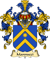 Italian Family Coat of Arms (v.25a) Mannucci