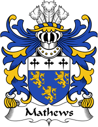 Welsh Coat of Arms for Mathews (of Blodwel, Llanyblodwel, Shropshire)