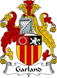 English Coat of Arms for the family Garland