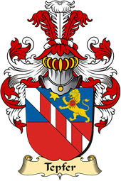 v.23 Coat of Family Arms from Germany for Tepfer