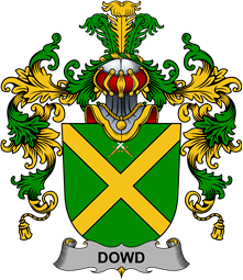 Irish Family Coat of Arms (v.25b) Dowd or O