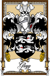 Scottish Coat of Arms Bookplate for Glegg