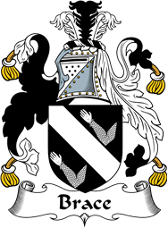 English Coat of Arms for the family Brace
