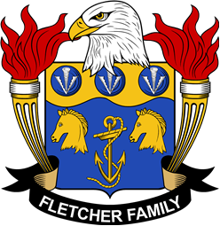 Coat of arms used by the Fletcher family in the United States of America