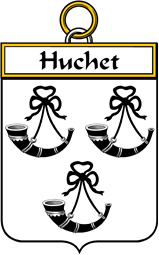 French Coat of Arms Badge for Huchet